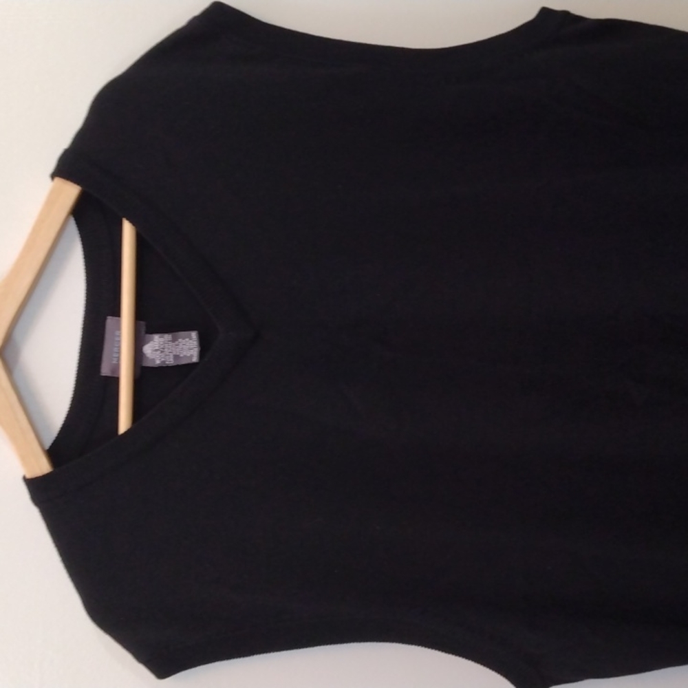 Mercer Street Studio XXL Black Merino Wool Sweater Vest